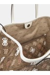 GUESS VIKKY II LARGE TOTE LATTE LOGO MULTI