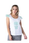 ANIMOSA CAMISETA VIRGINIA WOOLF LIBERTAD BLANCA