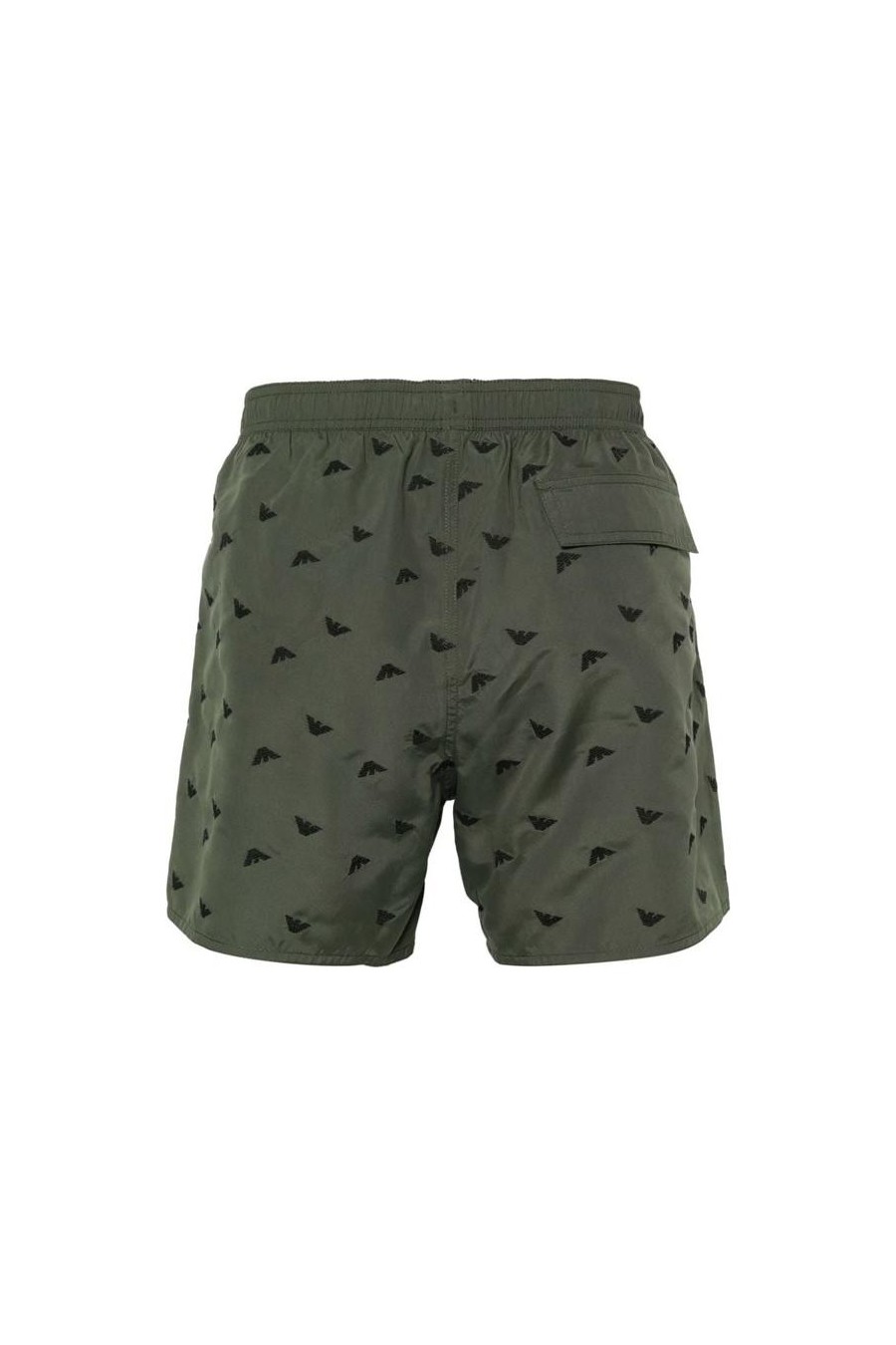 EMPORIO ARMANI MENS WOVEN BOXER MILITARE