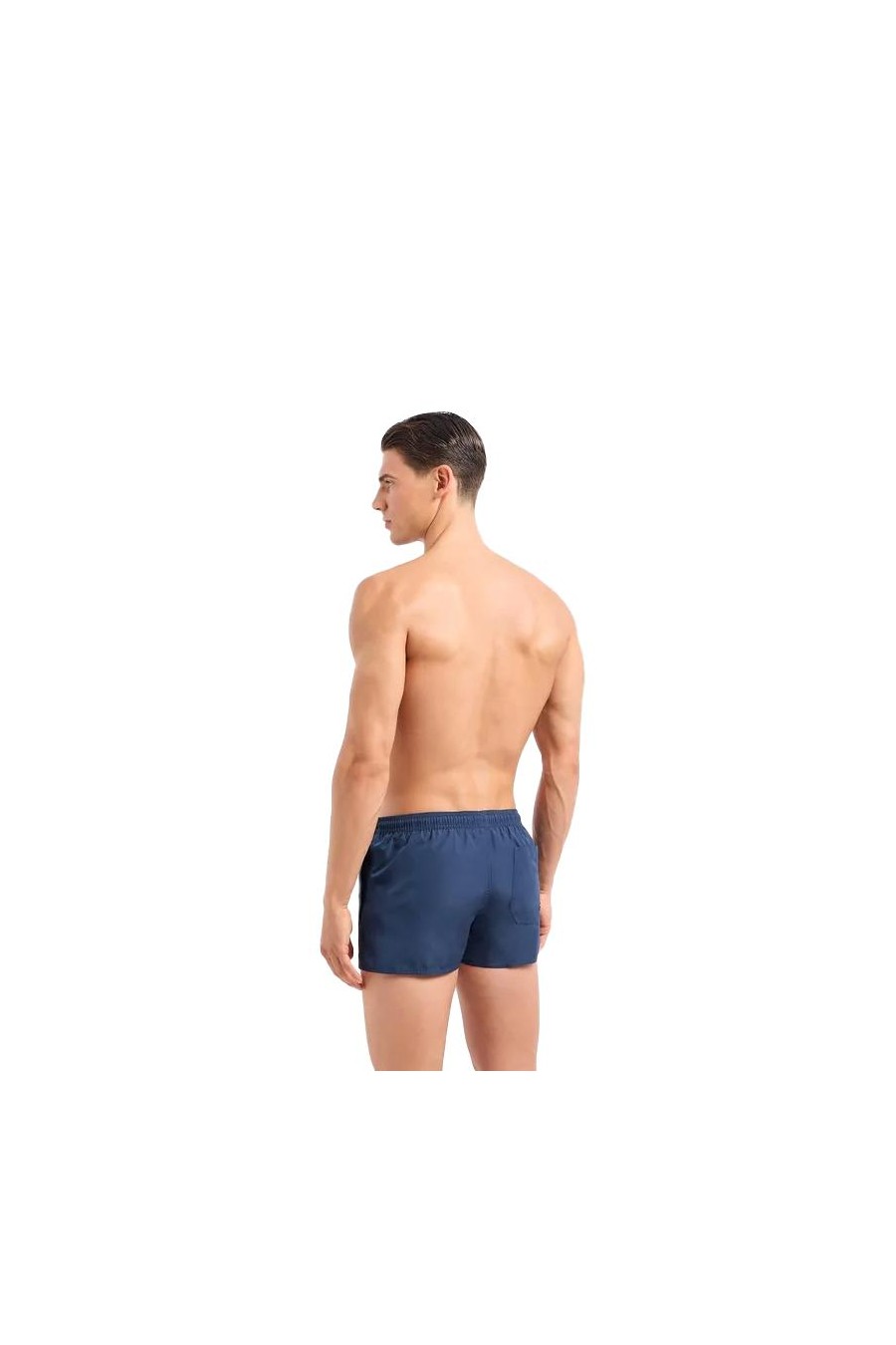 EMPORIO ARMANI MAN WOVEN BOXER BEACHWEAR NAVY