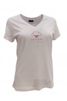 EMPORIO ARMANI LADIES KNIT T-SHIRT BLANCO