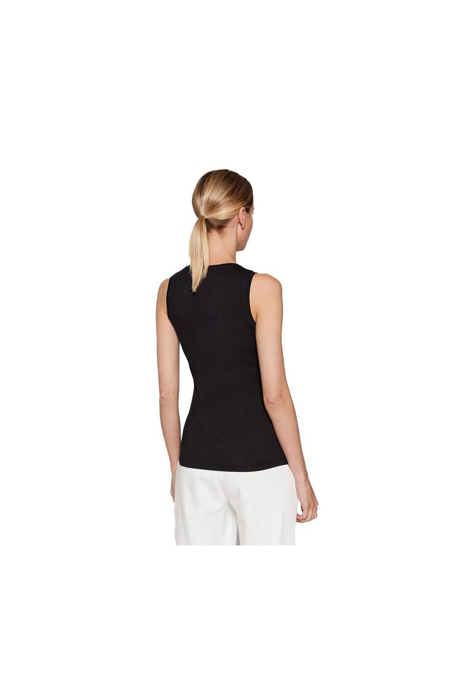 EMPORIO ARMANI LADIES KNIT TOP NEGRO