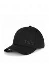 TOUS GORRA LOGO METAL NEGRO