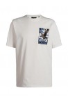 LYLE & SCOTT STAMP PRINT T-SHIRT SAIL WHITE