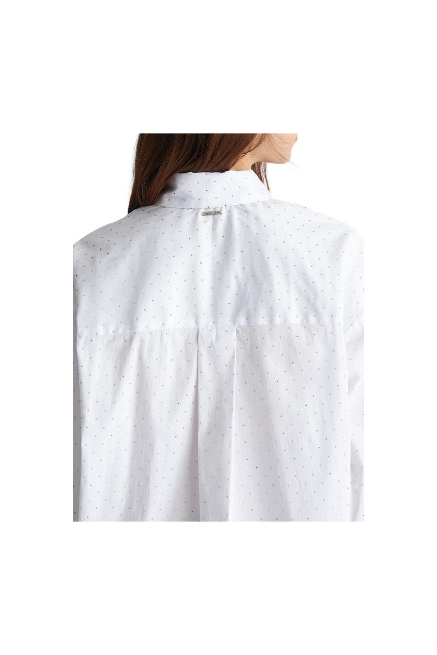 LIU JO CAMISA OVER POPELINE BLANCA 