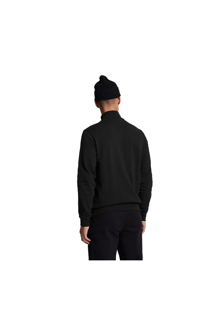 LYLE & SCOTT HYBRID BAFFLED TRACK JACKET JET BLACK