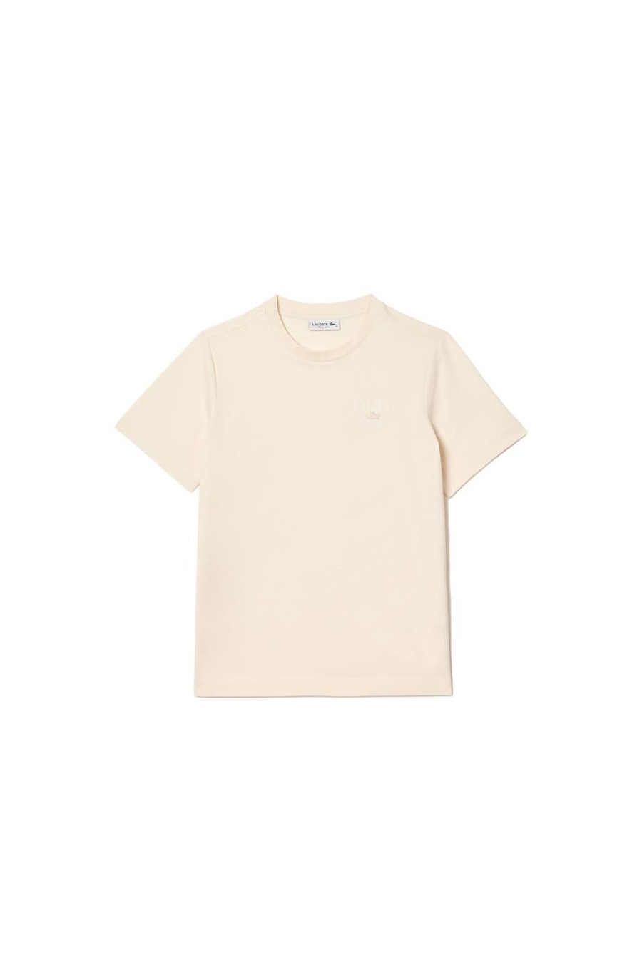 LACOSTE CAMISETA REGULAR FIT PARA MUJER BEIGE