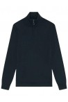 LYLE & SCOTT EAGLE MERINO QUARTER ZIP JUMPER NAVY