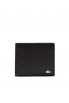 LACOSTE BILLETERA DE PIEL FG COMPACT NEGRO