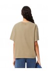 LACOSTE OVERSIZED WASHED EFFECT T-SHIRT BEIGE