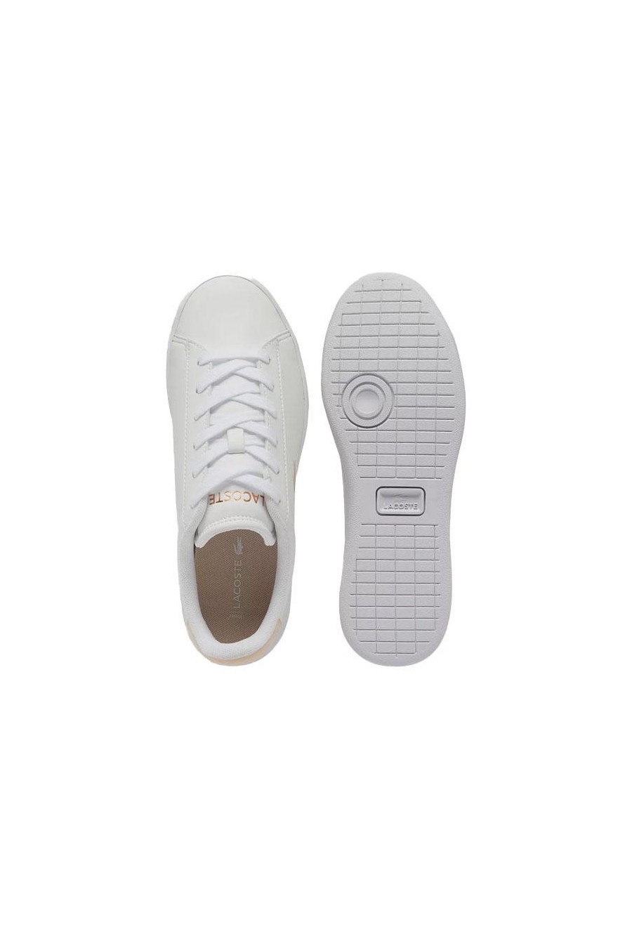 LACOSTE ZAPATILLAS CARNABY SET BLANCO ROSA CLARO