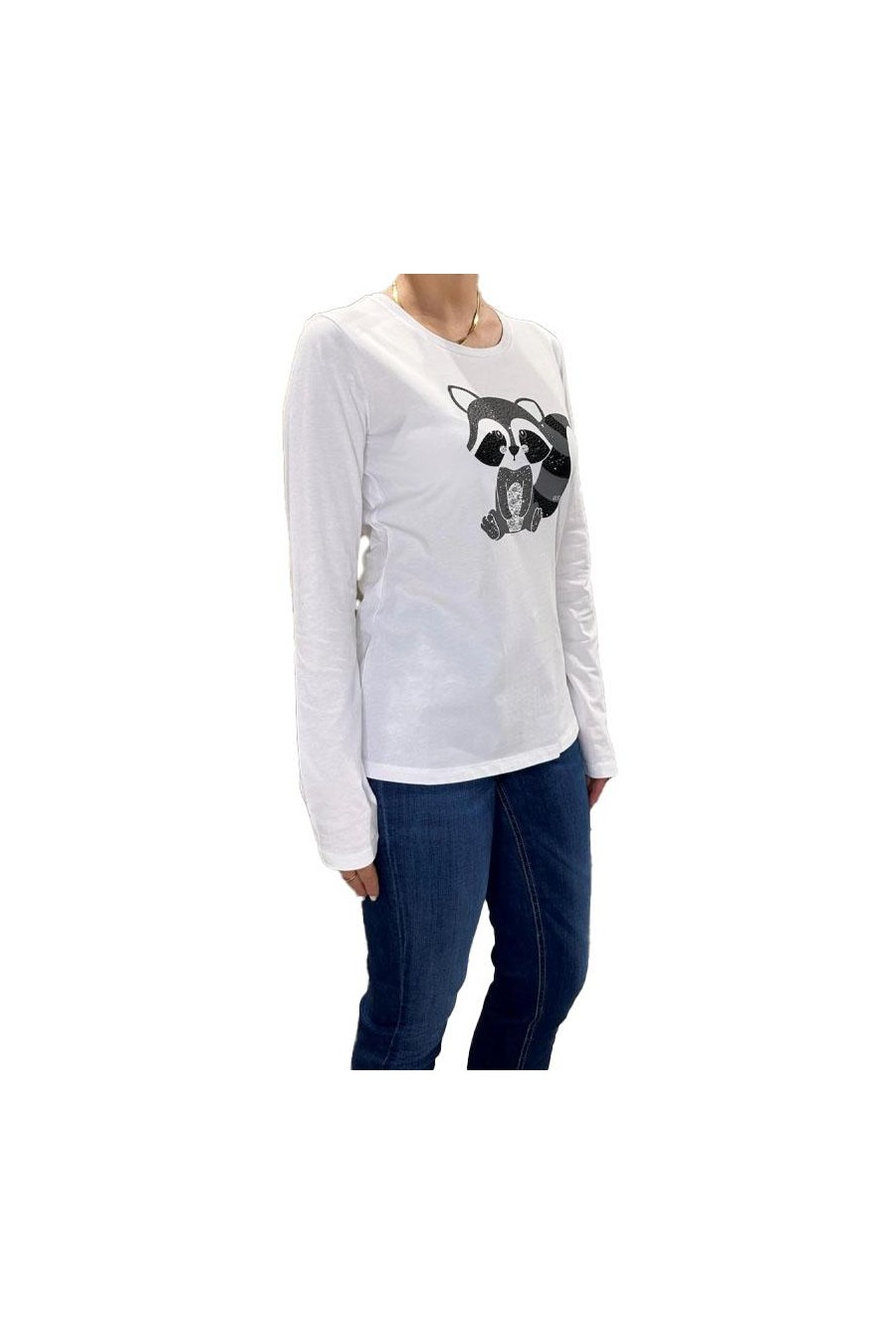 LIU JO T-SHIRT MINI PANDA BLANCO