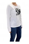 LIU JO T-SHIRT MINI PANDA BLANCO