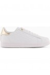 EMPORIO ARMANI EA7 ZAPATILLAS LACE-UP BLANCO/ORO