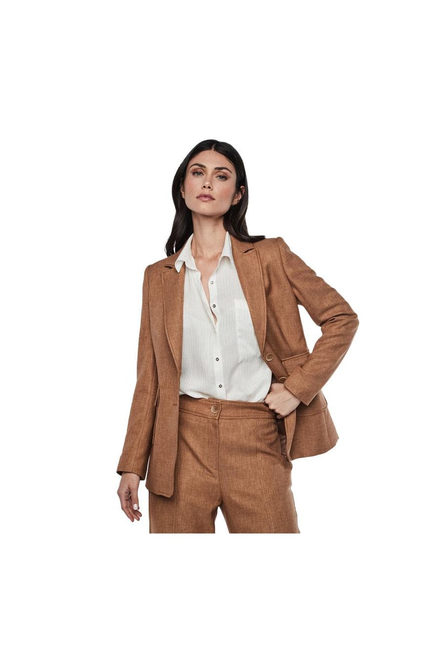 & ME JERSEY BLAZER HYPATIA CAMEL