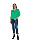 LIU JO SWEATER CON CUELLO EN V JELLY GREEN 