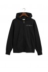 GANT PRINTED GRAPHIC FULL ZIP HOODIE NEGRO