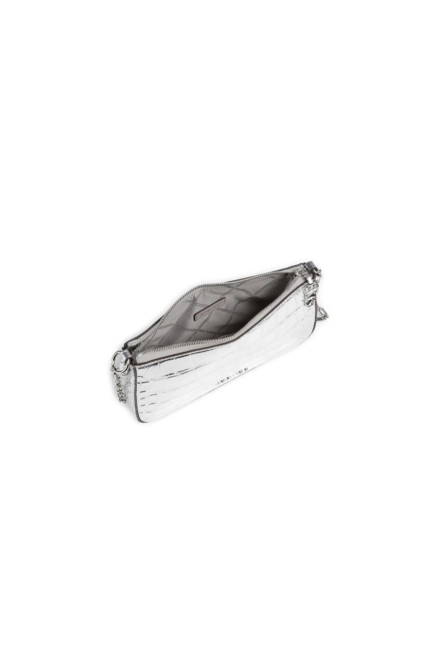 MICHAEL KORS POCHETTE MEDIANO DE PIEL PLATA