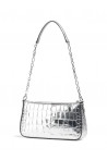 MICHAEL KORS POCHETTE MEDIANO DE PIEL PLATA