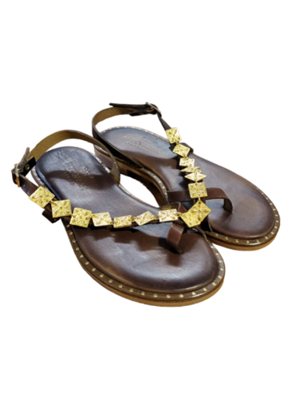 MYCONIAN SANDALIA DE DEDO BROWN