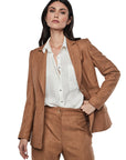 & ME JERSEY BLAZER HYPATIA CAMEL