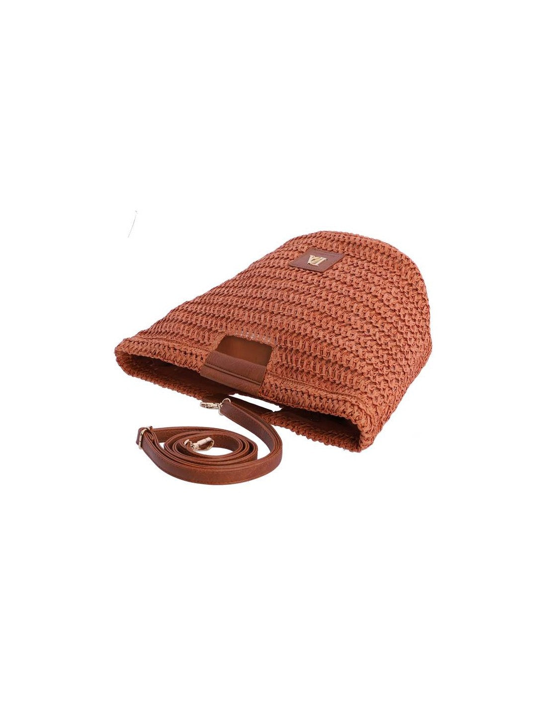 DON ALGODON BOLSO DE RAFIA NARANJA