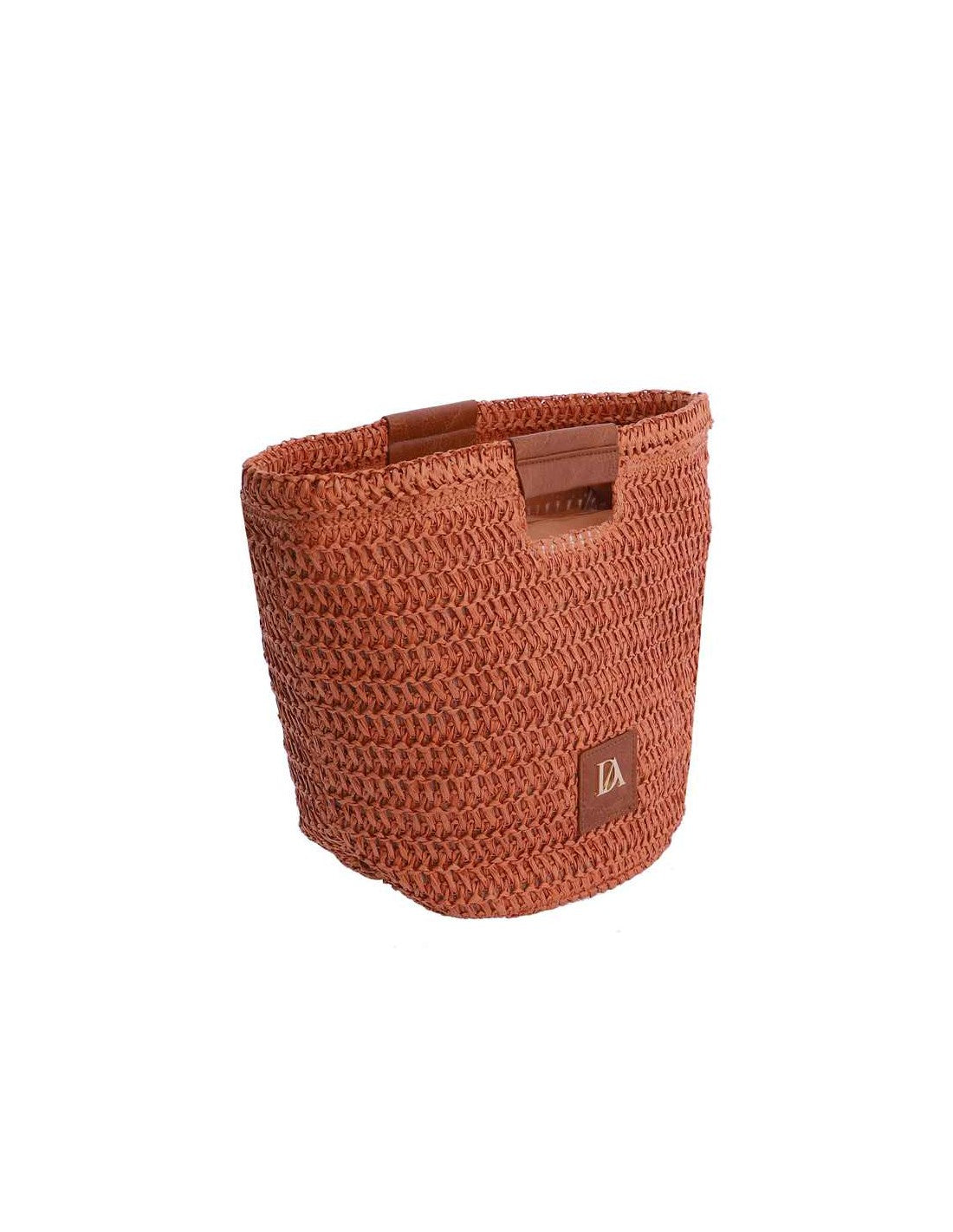 DON ALGODON BOLSO DE RAFIA NARANJA