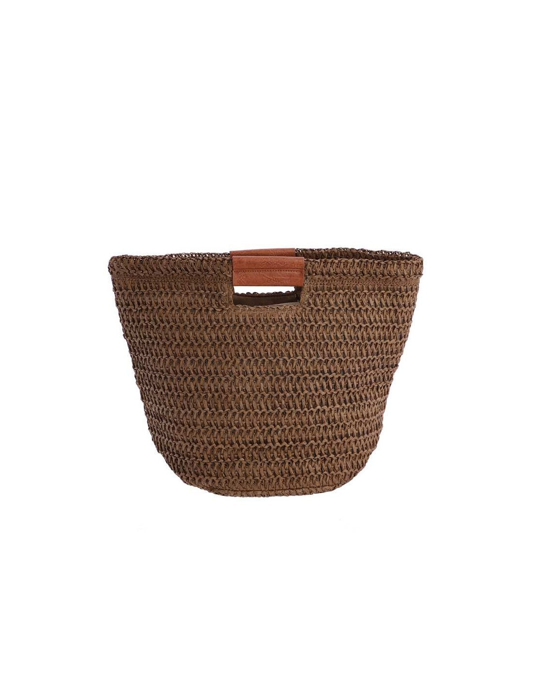 DON ALGODON BOLSO DE RAFIA NATURAL-MARRON