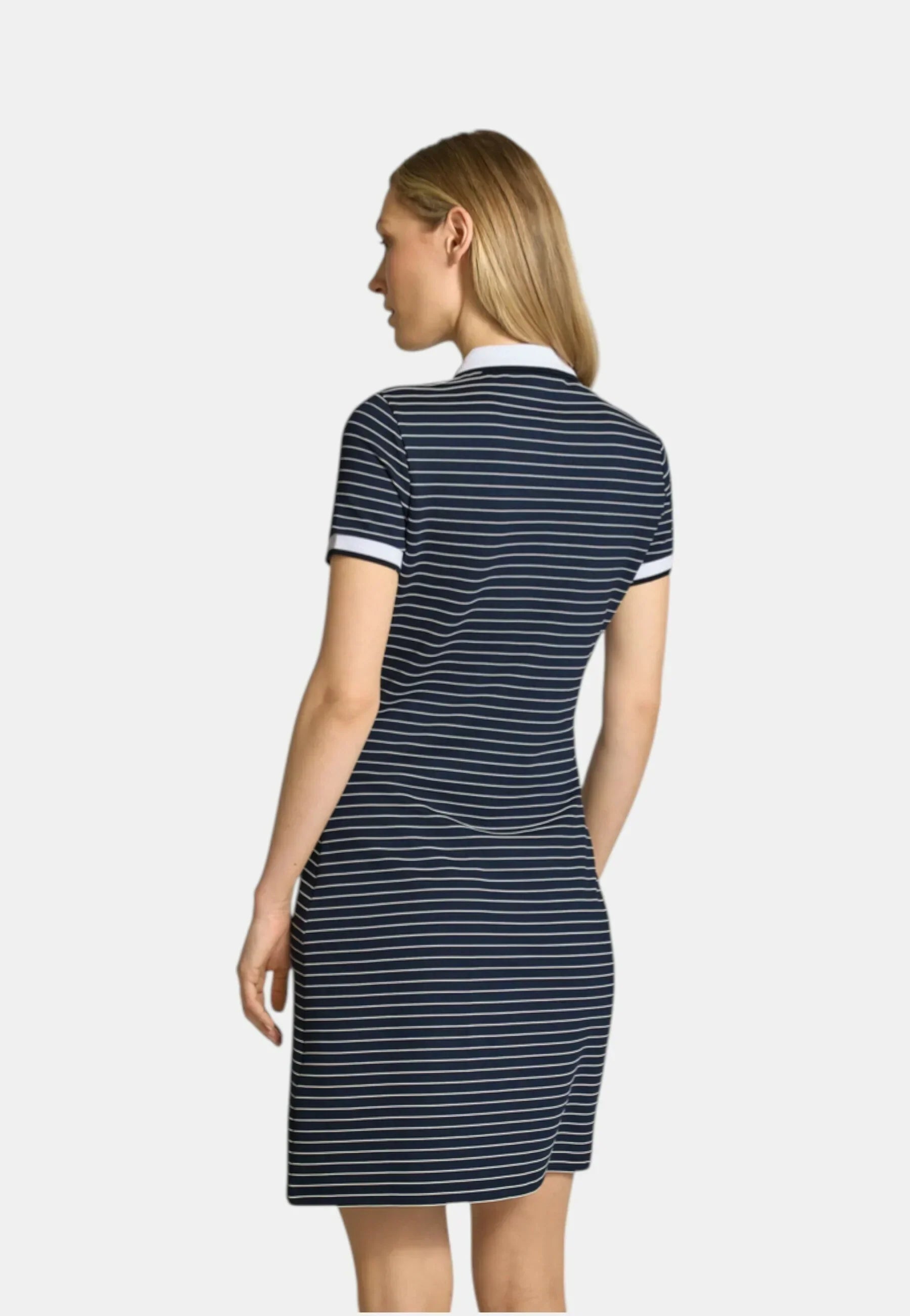GUESS N SS DRESS NK ALPHONSINE STRIPED JET BLACK A9