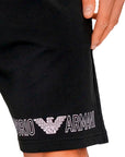 EMPORIO ARMANI MEN'S KNIT BERMUDA NEGRO