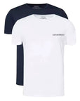 EMPORIO ARMANI MEN'S KNIT 2-PACK BLANCO/AZUL