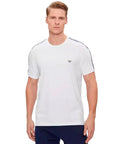 EMPORIO ARMANI MEN'S KNIT T-SHIRT BLANCO