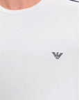 EMPORIO ARMANI MEN'S KNIT T-SHIRT BLANCO