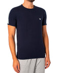 EMPORIO ARMANI MEN'S KNIT T-SHIRT MARINO