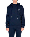 EMPORIO ARMANI HOODED SWEATSHIRT AZUL MARINO