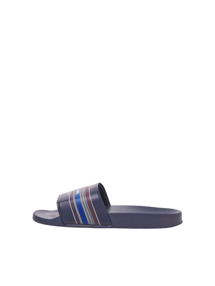 JACK &amp; JONES SLIDER STRIPE NAVY