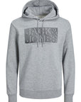 JACK & JONES SUDADERA CON CAPUCHA GRIS