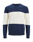 JACK & JONES JERSEY DE RAYAS BLANCO Y AZUL