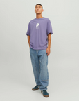 JACK & JONES JORDESTINY TEE CREW NECK TG LN PURPLE