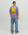 JACK & JONES JORDESTINY TEE CREW NECK TG LN PURPLE