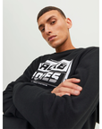 JACK & JONES SUDADERA CON LOGO NEGRA