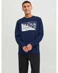 JACK & JONES SUDADERA CON  LOGO AZUL