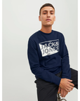 JACK & JONES SUDADERA CON  LOGO AZUL