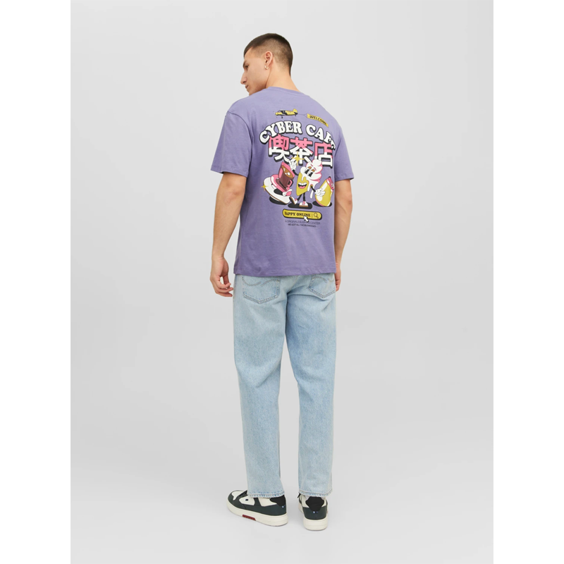 JACK &amp; JONES JORAMUSEMENT T-SHIRT PURPLE