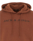 JACK & JONES SUDADERA CON CAPUCHA MARRÓN