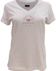 EMPORIO ARMANI LADIES KNIT T-SHIRT BLANCO