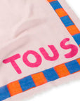 TOUS PAÑUELO 190X75 DORIS ROSA PALO