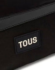 TOUS MINI BOLSO BANDOLERA FLAP T BOLD NEGRO