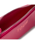 TOUS MONEDERO-TARJETERO NEW DORP FUCSIA