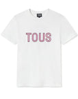 TOUS CAMISETA BEAR FACETED ROSA